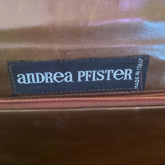 Vintage ANDREA PFISTER Italian Leather Clutch - Picture 5 of 6